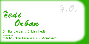 hedi orban business card
